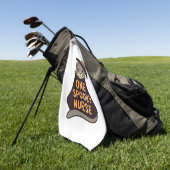 Feline Fun Meets Medische Magie - Een Spooky Verpl Golfhanddoek (Groen)