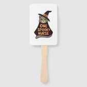 Feline Fun Meets Medische Magie - Een Spooky Verpl Handwaaier (Voorkant)