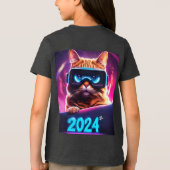 Feline Future: 2024 VR Vision T-shirt (Achterkant)