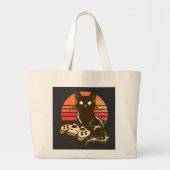 Feline Gamer: The Pavsome Controller Kronieken Grote Tote Bag (Voorkant)