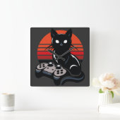 Feline Gamer: The Pavsome Controller Kronieken Vierkante Klok (Huis)