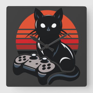 Feline Gamer: The Pavsome Controller Kronieken Vierkante Klok
