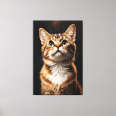 Feline Gaze Canvas Afdruk (Voorkant)