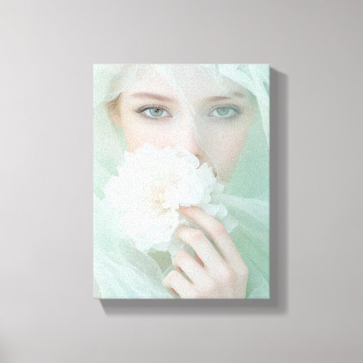 Feline Gaze: Het portret van schoonheid Canvas Afdruk (Voorkant)