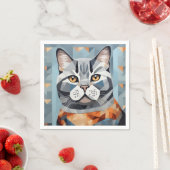 Feline Geometry Brits Korthaar Servet (Insitu)