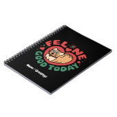 Feline Good heeft vandaag een grillig kattenontwer Notitieboek (Linkerzijde)