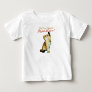 Feline Good Right Meow Funny Cat Quote Schattige K