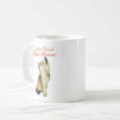 Feline Good Right Meow Funny Cat Quote Schattige K Koffiemok (Voorkant links)