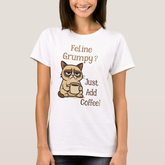 Feline Grumpy T-shirt (Voorkant)