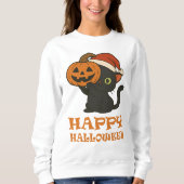 Feline Halloween Sweater for Cat Lovers (Voorkant)