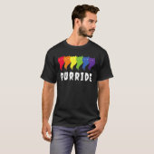Feline He Purride Lgbt Gay Pride Cat T-shirt (Voorkant volledig)