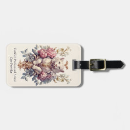 Feline Heraldic Crest Bagagelabel