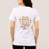 Feline in bloei Tri-Blend shirt (Achterkant)
