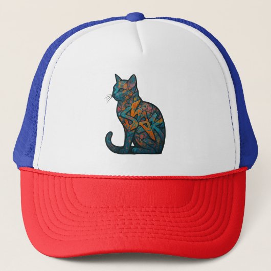 Feline Inferno Trucker Pet (Voorkant)