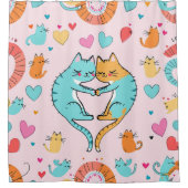 Feline Love Douchegordijn (Voorkant)