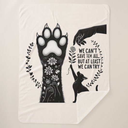 Feline Lover's Delight Sherpa Deken (Voorkant)