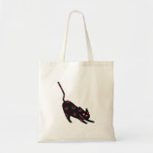 Feline Lucky Tote | Aesthetic Black Cat Bag Tote Bag (Voorkant)