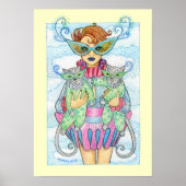 Feline Masquerade Print (Voorkant)