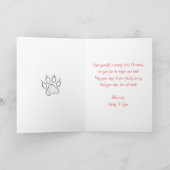 Feline Merry and Bright  | Personalized Christmas Feestdagen Kaart (Binnen)