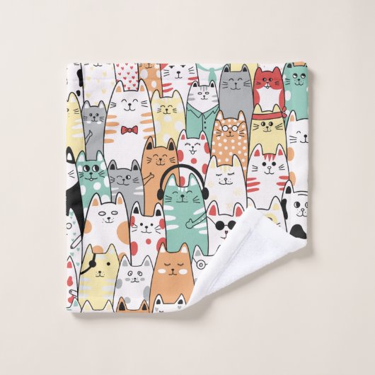 Feline Music Ensemble Bad Handdoek (Wasdoekje)