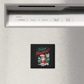 Feline Navidad Funny Cat Christmas Holiday Sa Magneet (Insitu (Vaatwasser))