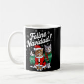 Feline Navidad Funny Cat Christmas Holiday Xmas Sa Koffiemok (Links)