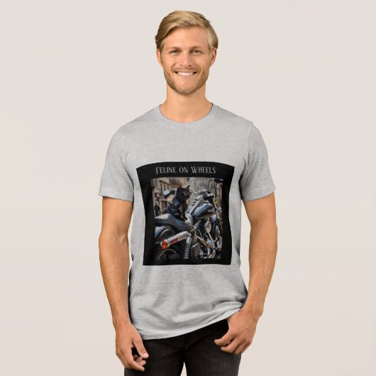 Feline op wiel T-Shirt (Voorkant volledig)
