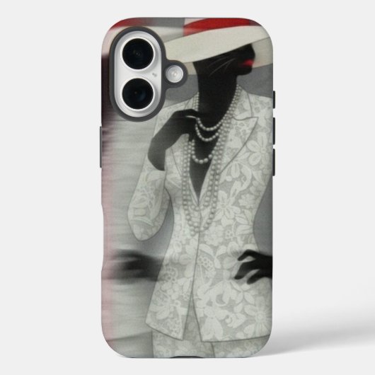 Feline persona Lady Phone Case (Achterkant)