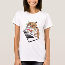 Feline Pianist Funny Cat Speeltoetsenbord