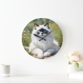 Feline Ragdoll's Impressionist Beauty Grote Klok (Huis)