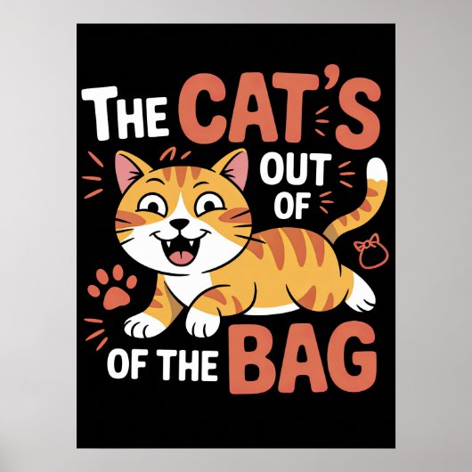 Feline Reveal: Uit de tas Poster (Voorkant)