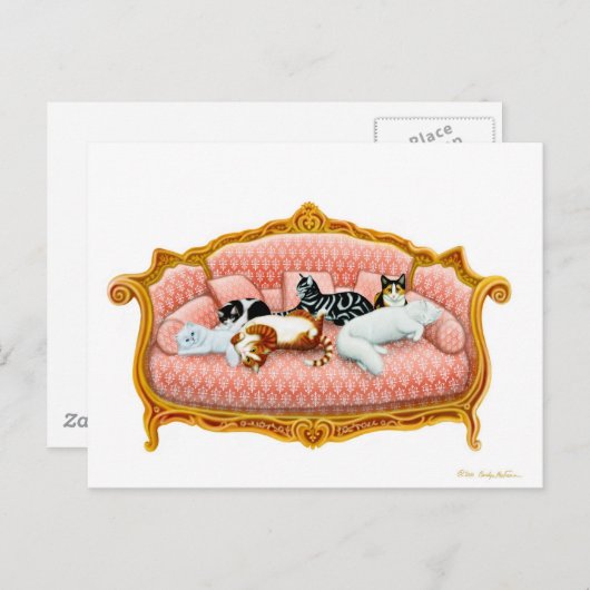 Feline Royalty Briefkaart (Voorkant / Achterkant)