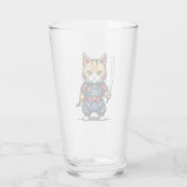 Feline Samurai Warrior Glas (Achterkant)