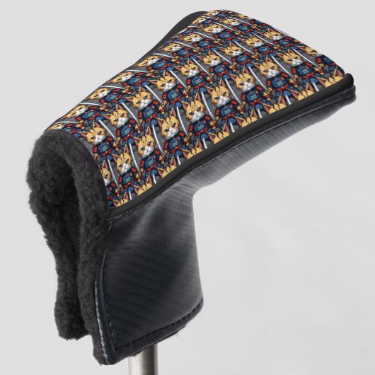 Feline Samurai Warrior Golfheadcover (3/4 voorkant)