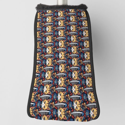 Feline Samurai Warrior Golfheadcover (Draai 90)