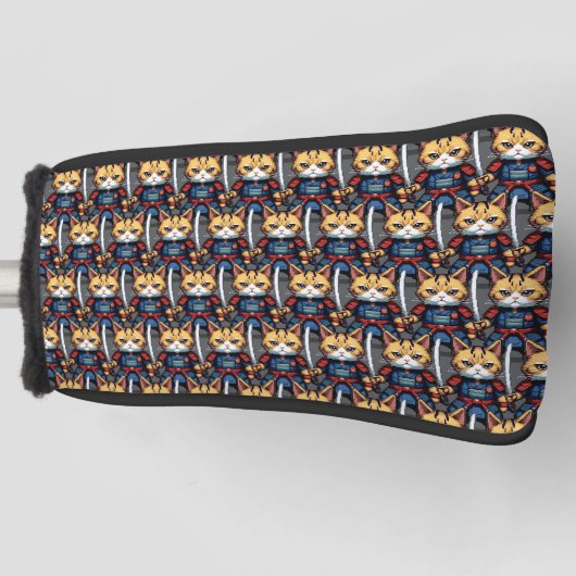 Feline Samurai Warrior Golfheadcover (Voorkant)