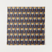 Feline Samurai Warrior Wandkleed (Voorkant)
