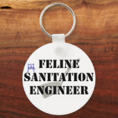 Feline Sanitation Engineer Sleutelhanger (Voorkant)