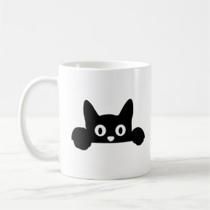 Feline Sassy: The Judging You Silently Cat Graphic Koffiemok