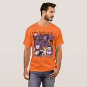 Feline Spooky Night T-shirt (Voorkant volledig)