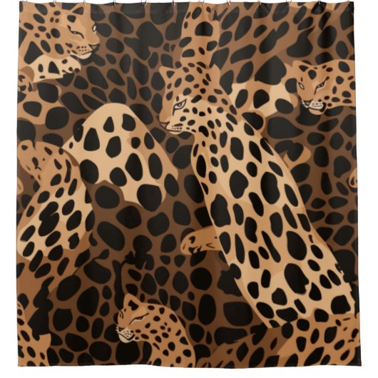 Feline Sproeten Douchegordijn (Voorkant)