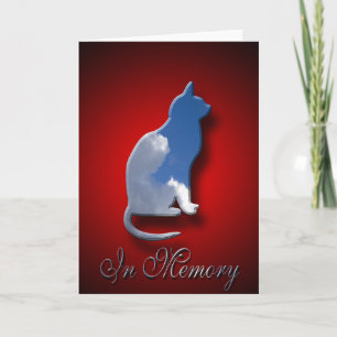 Feline Sympathcard ter nagedachtenis van kat Kaart