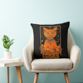 Feline Tarot Fortune | Cosmic Cat Design Kussen