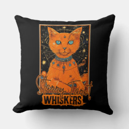 Feline Tarot Fortune | Cosmic Cat Design Kussen