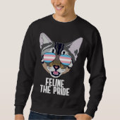 Feline The Pride Cat Trans Pride Trui (Voorkant)