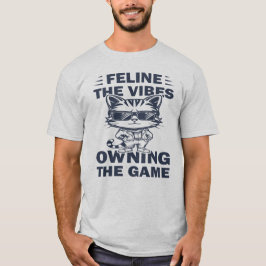 Feline the Vibes Cat Motivatie T-shirt