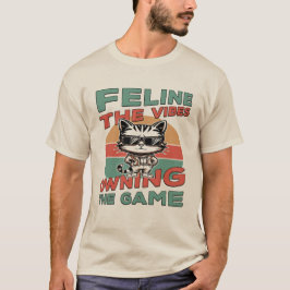Feline the Vibes is de eigenaar van het spel T-shirt