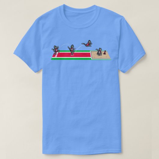 Feline Triple Jump T-shirt (Design voorkant)