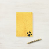 Feline-voetafdruk Post-it® Notes (Op bureau)