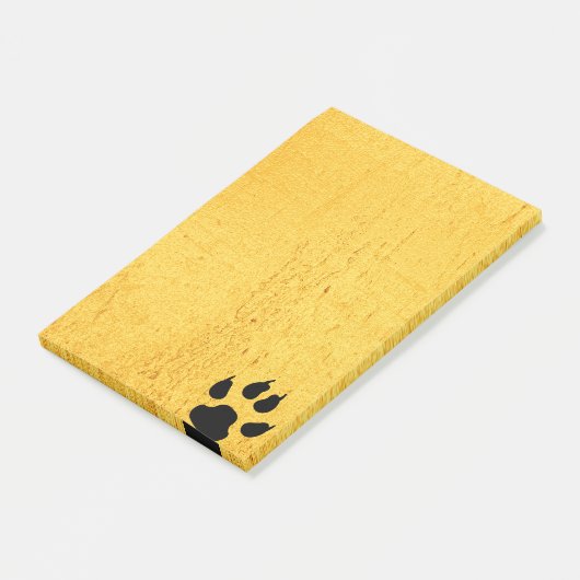 Feline-voetafdruk Post-it® Notes (Schuin)